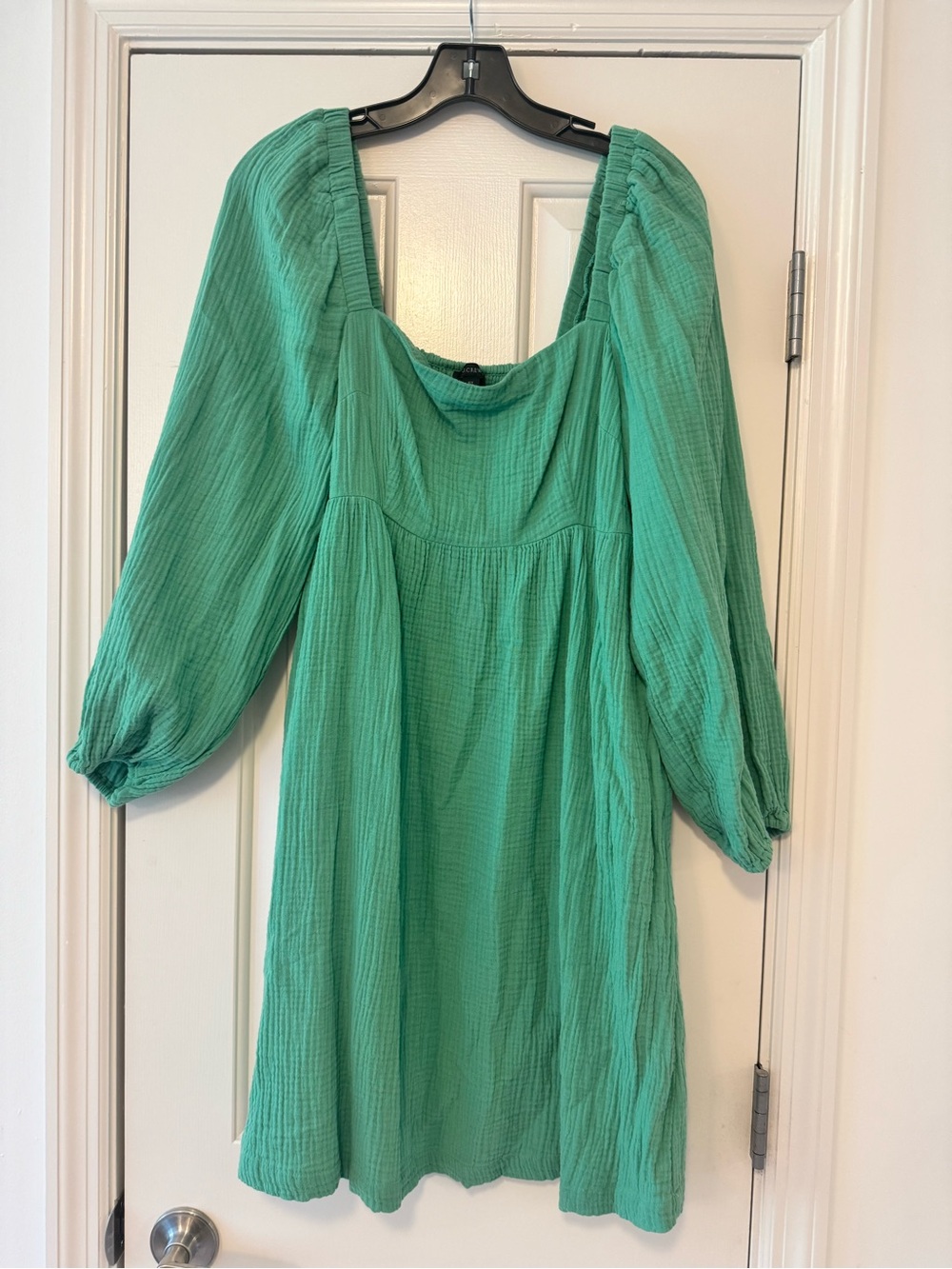 J. Crew green cotton dress with pockets